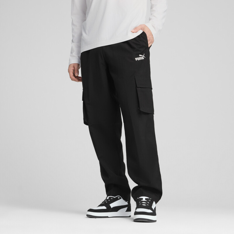 Pantalones Puma ESS No. 1 Logo Woven Cargo Pants op de Hombre - 682663 01 Negro