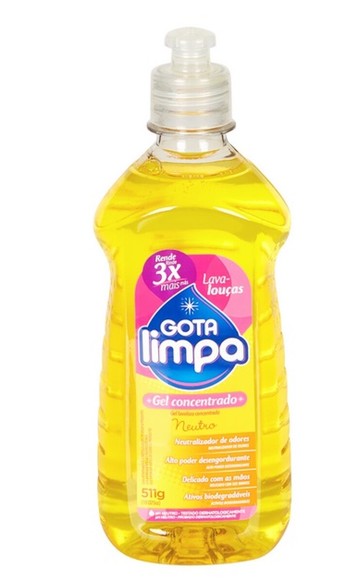 DETERGENTE LAVAVAJILLA GOTALIMPA CONCENTRADO 420 ML NEUTRO 