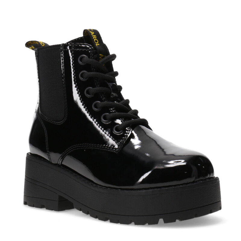 Bota de Niña Mini Miss Carol Myrdal Gris - Negro