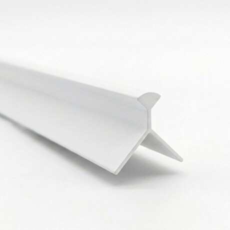 Perfil de Aluminio en Flecha para Porcelanatos Blanco Perfil de Aluminio en Flecha para Porcelanatos Blanco