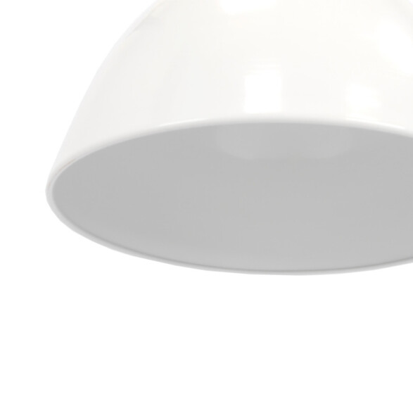 Lámpara colgante COPA metal blanco brillante 60W GN0445