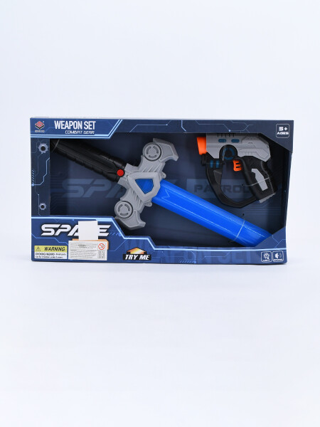 SET de ESPADA CON ARMA AZUL