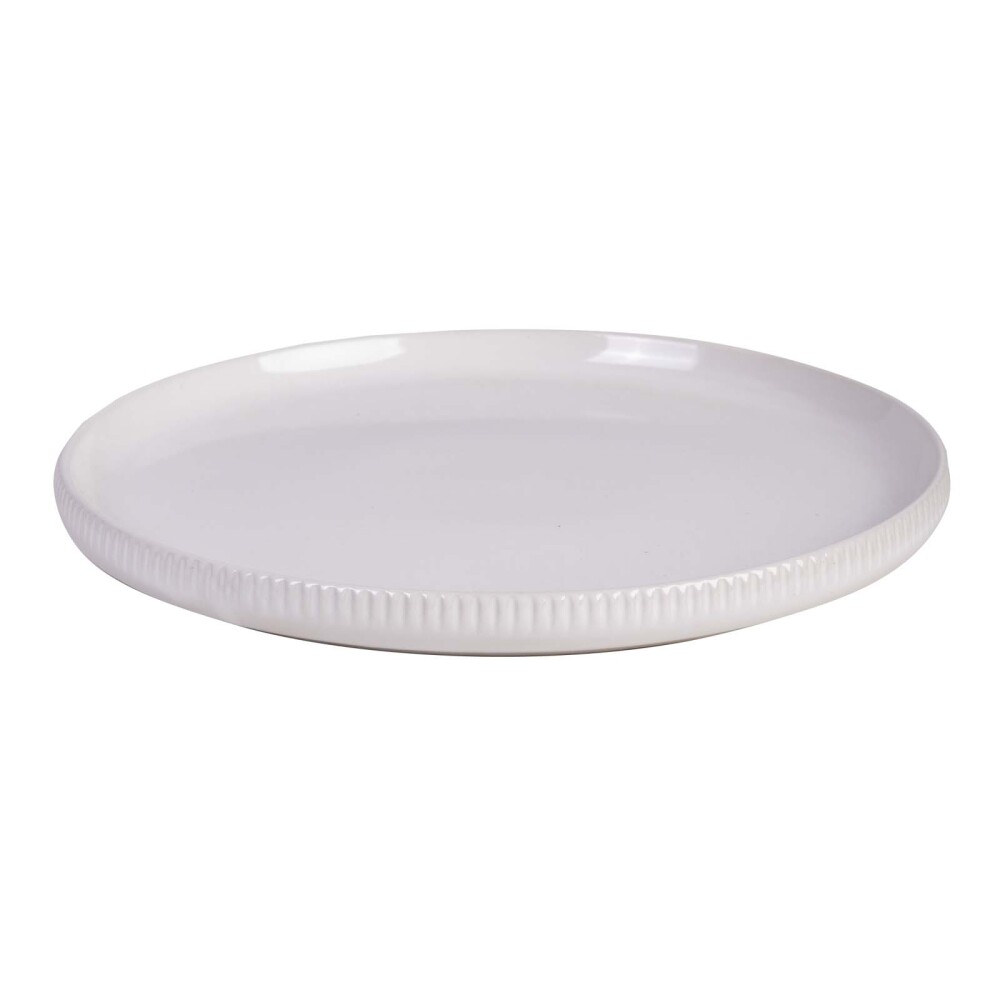 PLATO 21CM LISE CERAMICA BLANCO BLANCO