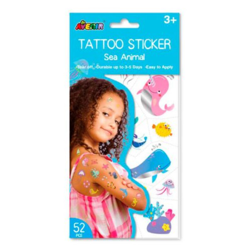 Tattoo stickers lavables Animales Marinos Tattoo Stickers Lavables Animales Marinos