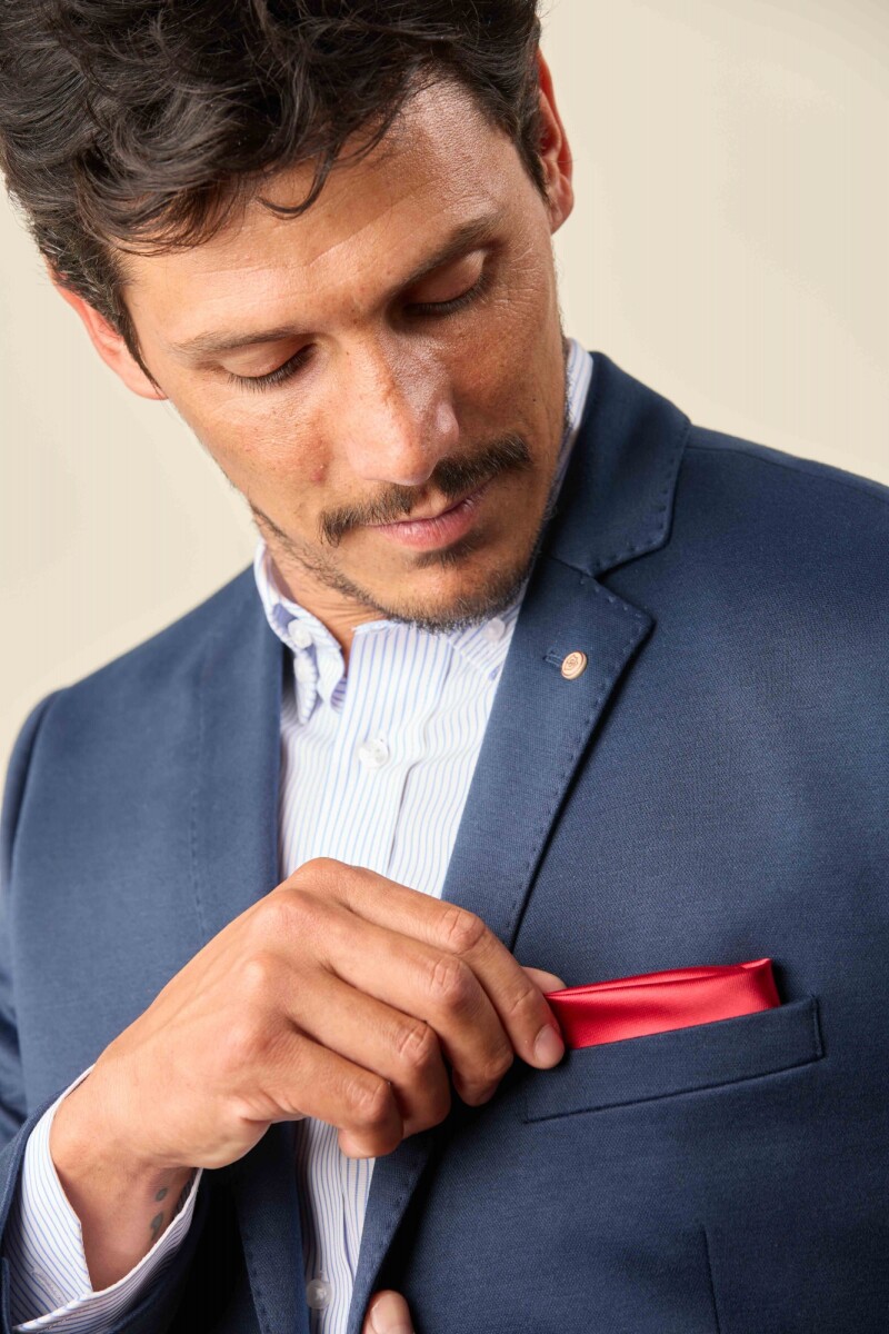 Pañuelo Bolsillo - Rojo Satinado 