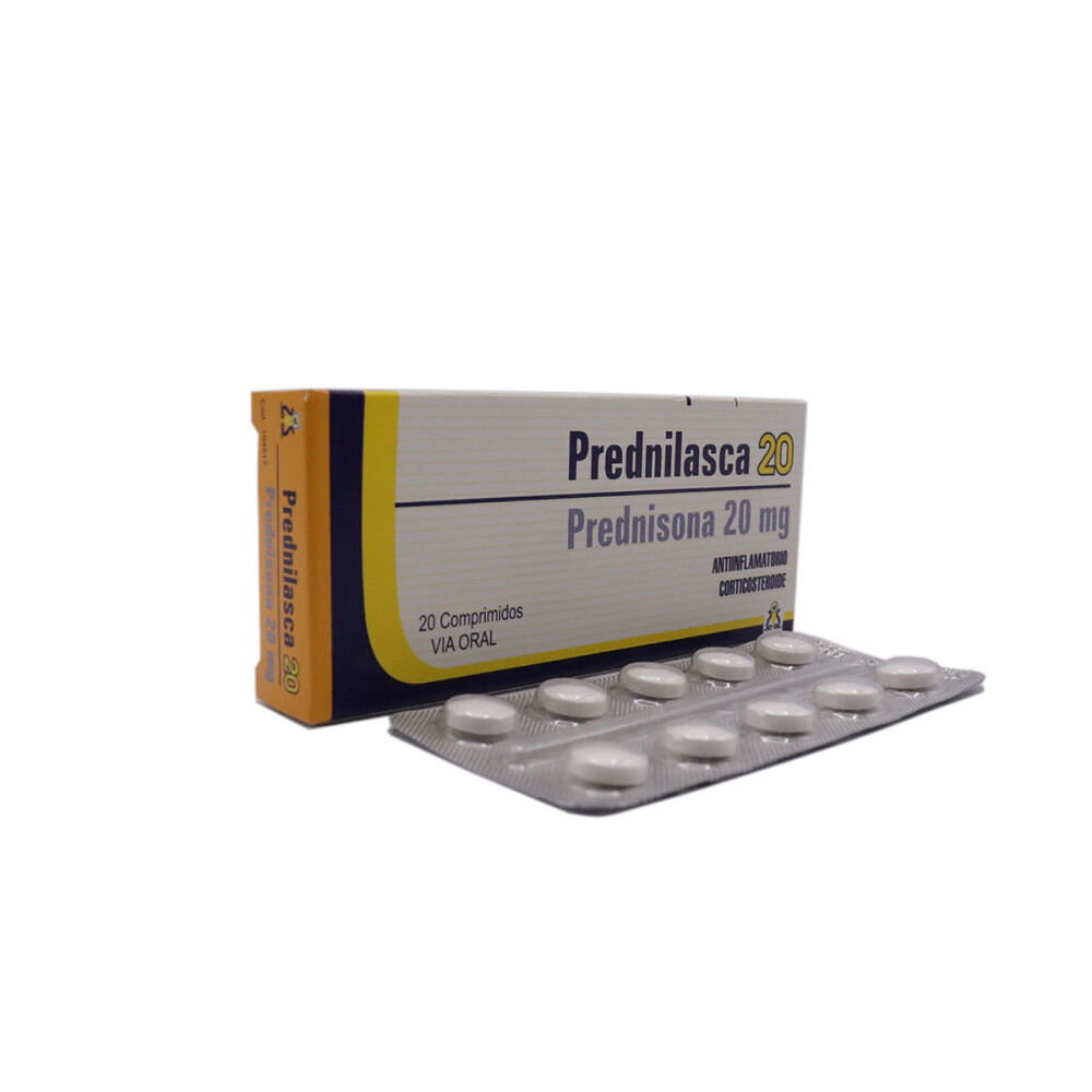 PREDNILASCA 20 MG. CJ X 20 COMP. única