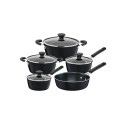 BATERIA DE COCINA TRAMONTINA GLENZ 5 PIEZAS NEGRO