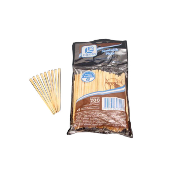 PALITO/SANDWICH 9 CM- PAQUETE X 200 UNIDAADES CAJA X 24 PAQUETES PALITO/SANDWICH 9 CM- PAQUETE X 200 UNIDAADES CAJA X 24 PAQUETES