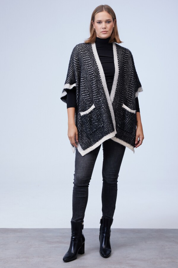 Cardigan Soft NEGRO/CRUDO