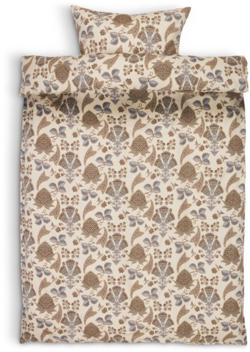 Juego funda nórdica satén MIMMI 155x220 arena osc 