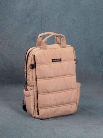 MOCHILA CAPITONEADA PETERSBURGO CREMA