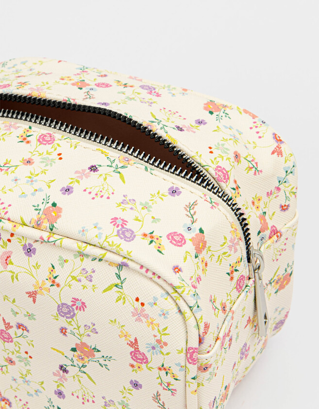 Porta Cosméticos Flores Set De Mix Estuches - Rosa Claro
