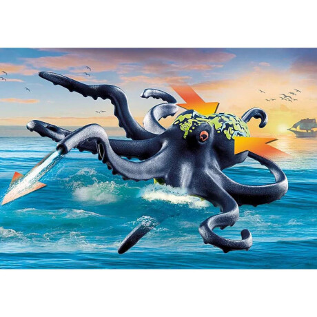 Batalla Marina Pirata Contra Kraken Playmobil 44 Piezas