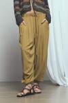 Pantalón barrel de lino PREVENTA verde
