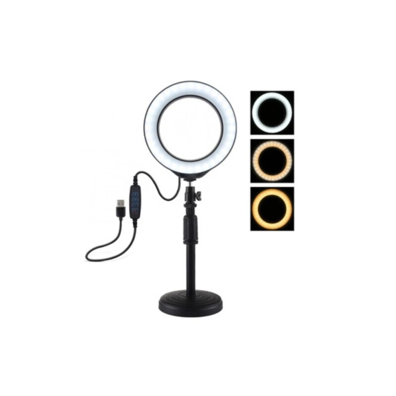 ANILLO ARO DE LUZ LED SELFIE CON BASE 23 ANILLO ARO DE LUZ LED SELFIE CON BASE 23