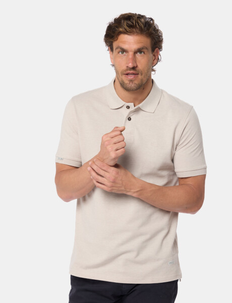 REMERA POLO PIQUE LISA Beige