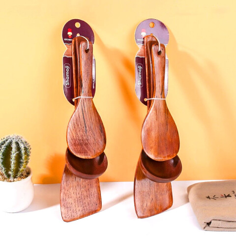 Set de utensilios de madera para cocina Set De Utensilios De Madera Para Cocina