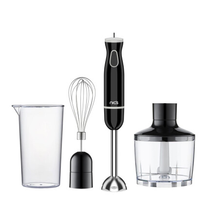 Mixer de Mano 4 en 1 600W | Batidora, Picadora y Batidor | Vaso 800 ml Mixer de Mano 4 en 1 600W | Batidora, Picadora y Batidor | Vaso 800 ml