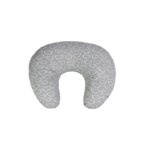 ALMOHADA GRIS C/DIS 52X40CM Unica