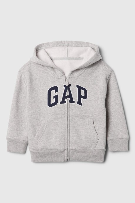 Canguro Con Cierre Logo Gap Toddler Niño Light Heather Grey B08