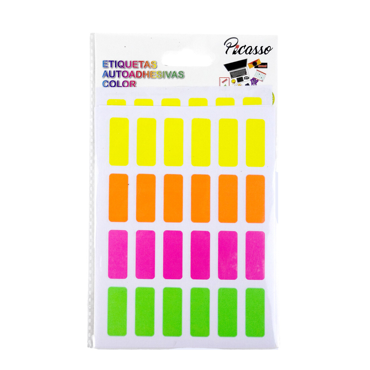 ETIQUETAS CUADERNOS FLUO 