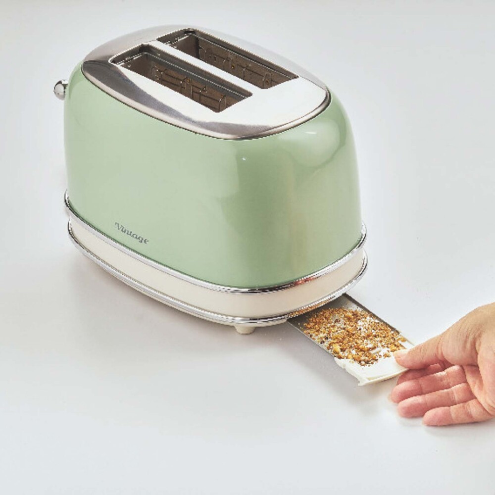 TOSTADORA VINTAGE 810-W VERDE 155 ARIETE, VERDE