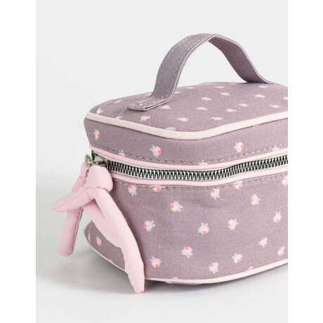 Portacosméticos Con Manija Violeta Medio