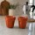 Pocillos Bialetti de Porcelana para Café Espresso - 2 Unidades Naranja
