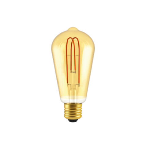 Lámpara LED vintage velón ámbar E27 4W luz cálida IX1874