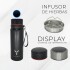 Termo Botella Termica Dellorean 600 ml Acero Inox Display Ax Variante Color Negro