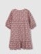 Vestido Estampado Flores Berenjena