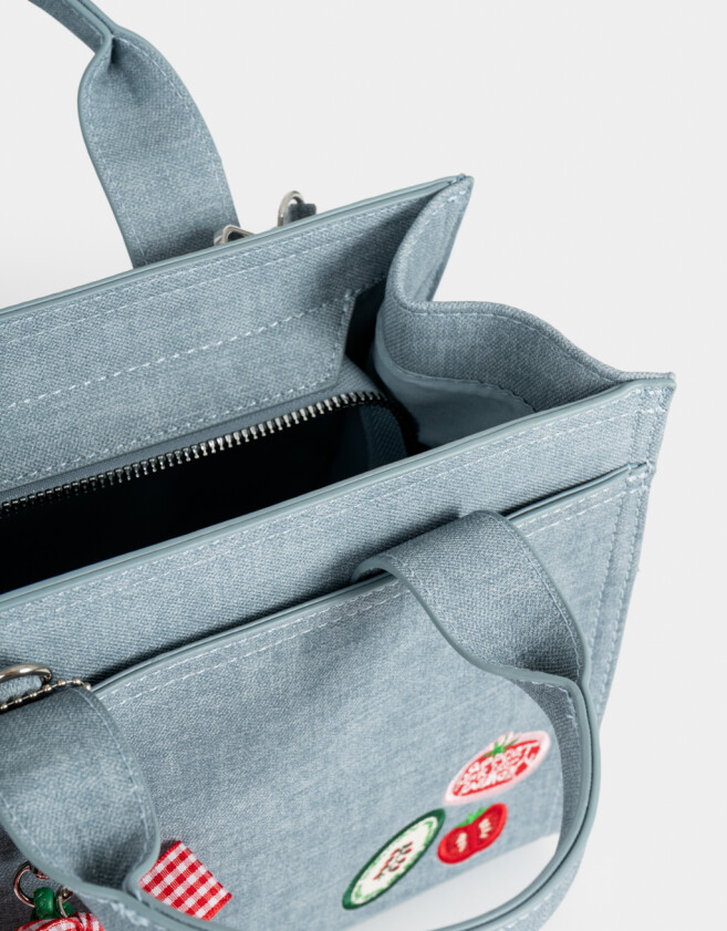 City Cartera City Denim - Azul Gastado