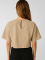 Blusa Zamira Taupe Claro