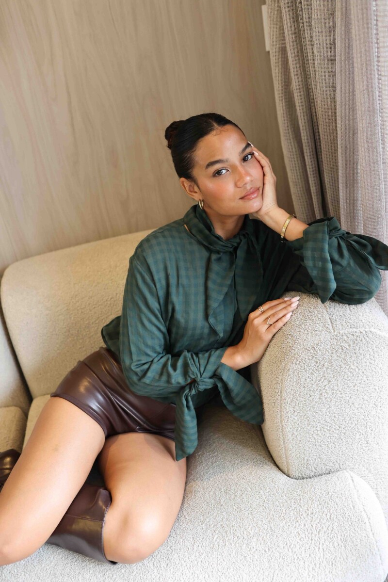 BLUSA ZARA VERDE