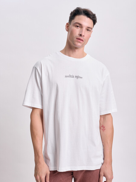 Remera oversize Botanico Blanco