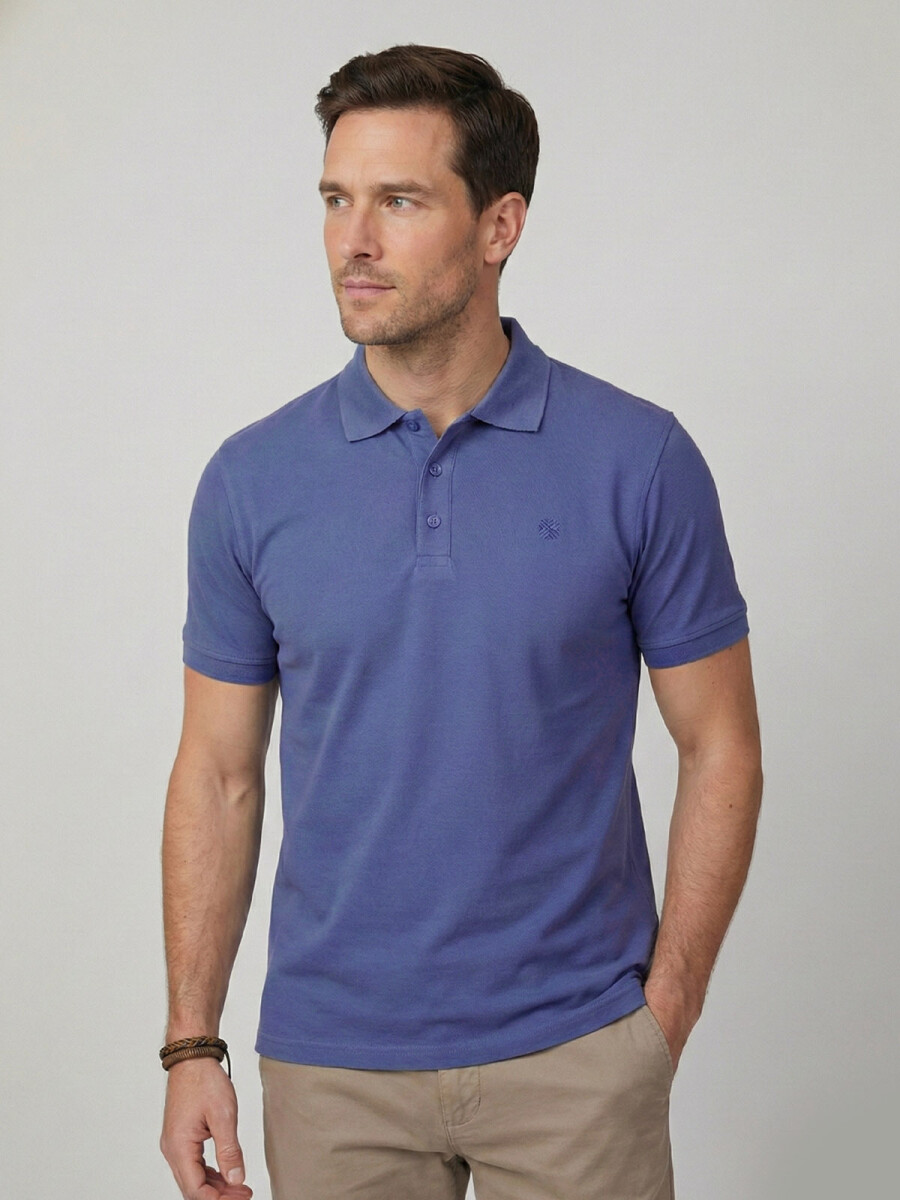 REMERA POLO CLIFTON - INDIGO 