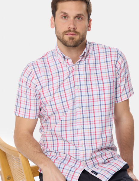 CAMISA SPORT A CUADROS Rojo
