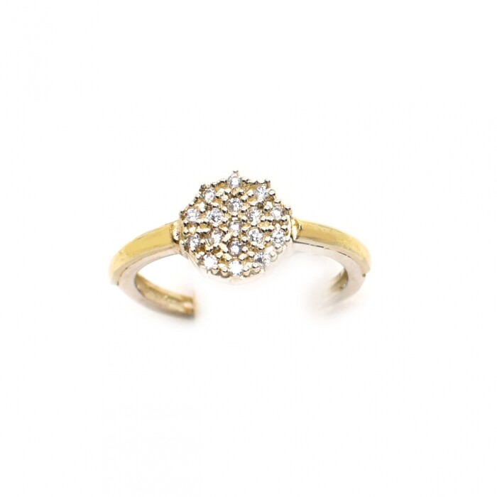 Anillo en Oro y Plata 925 con Zirconias Anillo en Oro y Plata 925 con Zirconias