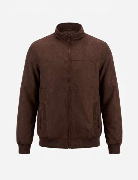 Campera suede Rune habano