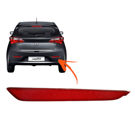 PLASTICO ACRILICO MICA FAROL HYUNDAI REFLECTIVO TRAS DER HB20 HATCH 12/ 92406-1S000 - PLASTICO ACRILICO MICA FAROL HYUNDAI REFLECTIVO TRAS DER HB20 HATCH 12/ 92406-1S000 -