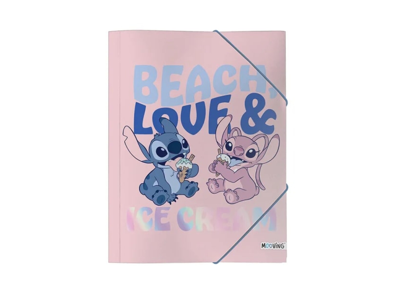 Carpeta con Elastico Licencias - Stitch y Angel 