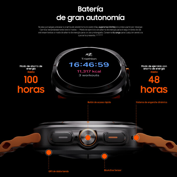 Reloj Inteligente Samsung Galaxy Watch Ultra 47 Mm L705fzb1cho NEGRO