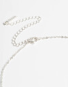 Collares Cortos Strass Collar "love" Con Cubic - Plateado