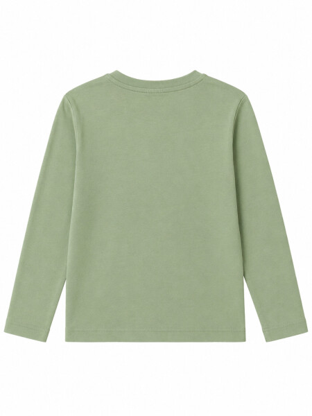 REMERA SPORT VERDE GRISACEO