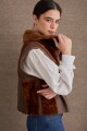 CHALECO MIX Marron Cobri