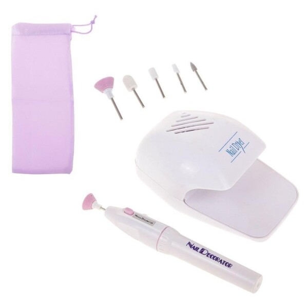 Torno Manicura Pedicura Uñas Esculpidas 5 Punteros + Secador Torno Manicura Pedicura Uñas Esculpidas 5 Punteros + Secador