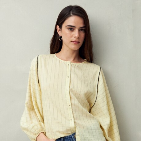 CAMISA LISANA AMARILLO PASTEL
