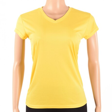 Camiseta Dry Fit Dama Amarillo