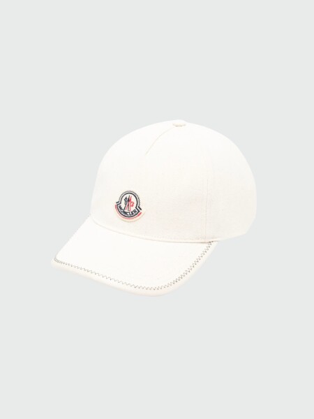 MONCLER - Gorra de Baseball Beige Claro