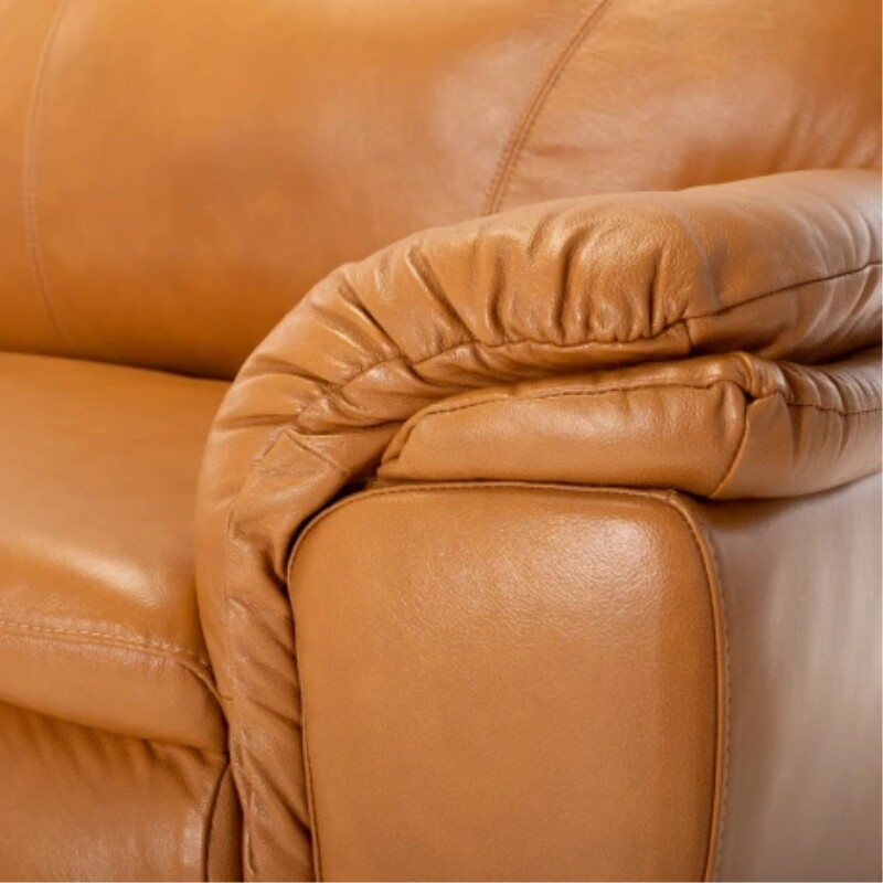 Sofa Cuero 2 Cuerpos Jenny Caramelo Unica